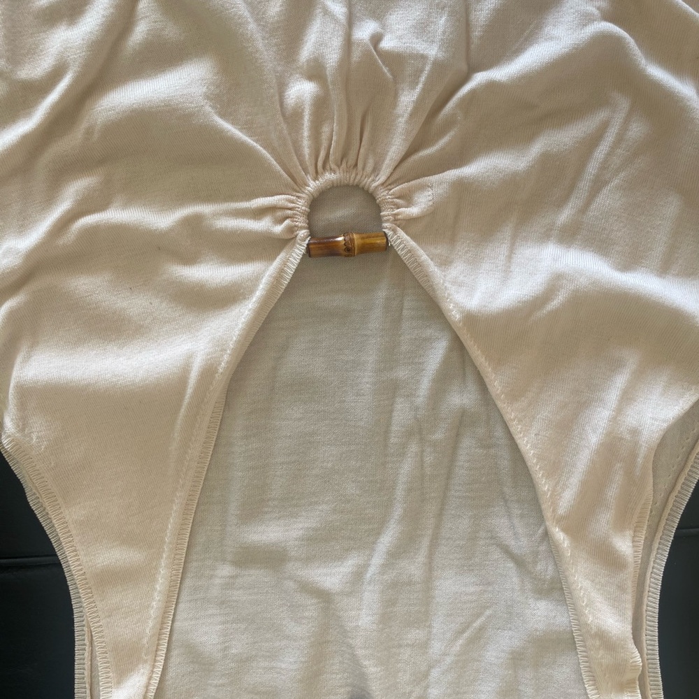 VINTAGE GUCCI RARE BAMBOO LOGO TOP - Picture 5 of 8
